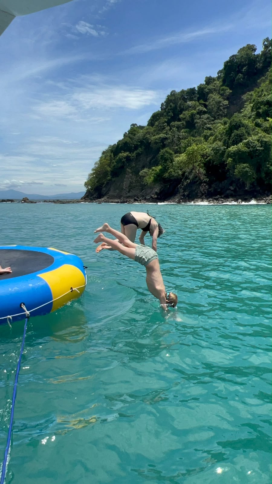 Scenic Manuel Antonio coastline where guides watch for whales and dolphins